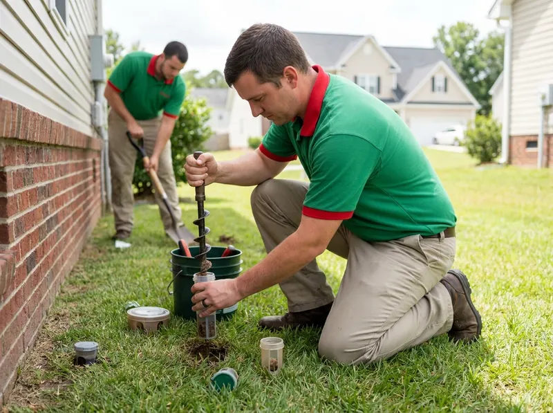 Termite Baiting System Installation in Fayetteville, NC